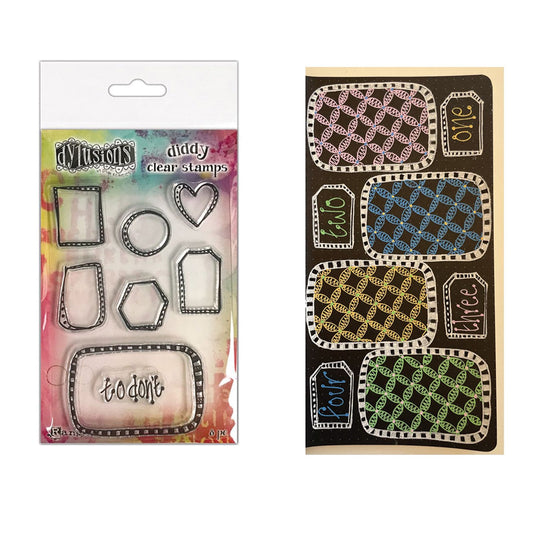 Ranger ink ranger • dylusions diddy clear stamps box it up