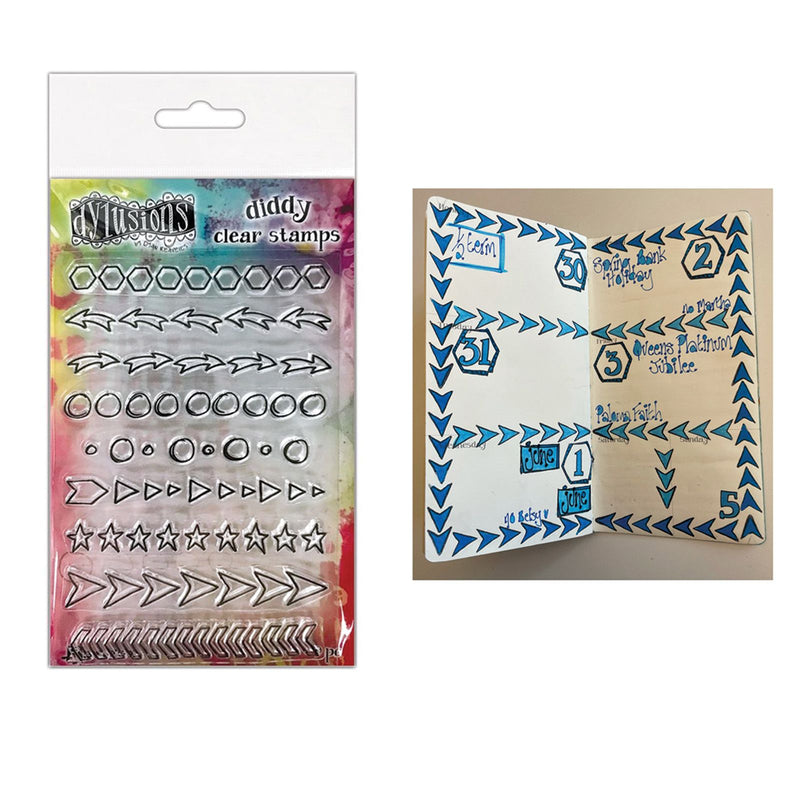 Load image into Gallery viewer, Ranger ink ranger • dylusions diddy clear stamps doodles
