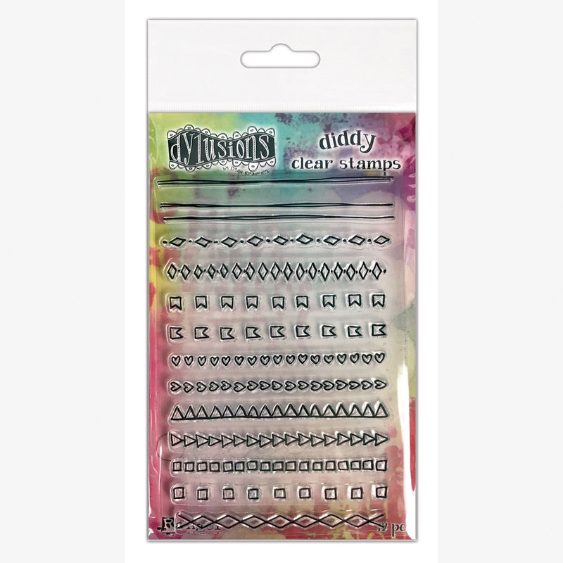 Load image into Gallery viewer, Ranger ink ranger • dylusions diddy clear stamps mini doodles

