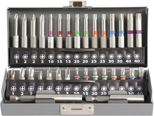 Dynaplus bitset prof 32-delig dyna kleurbandjes metalen verpakking - 8938.00.00700