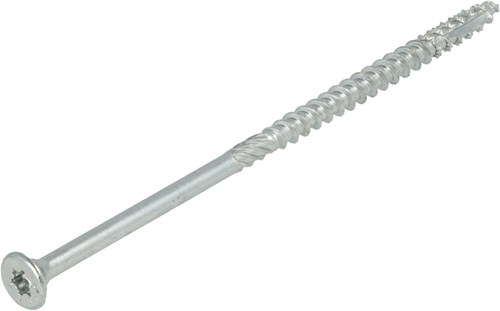 Dynaplus constructieschroef verzinkt platkop deeldraad +snijpunt torx tx30 6.0x140 70 | 100 stuks - 0281.01.51001