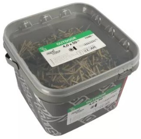 Cargue la imagen en el visor de la galería, Dynaplus gevelschroef ar-bronze cilinderkop deeldraad zwarte kop torx tx15 4.0x40 22 | 2000 stuks - 0289.12.25605
