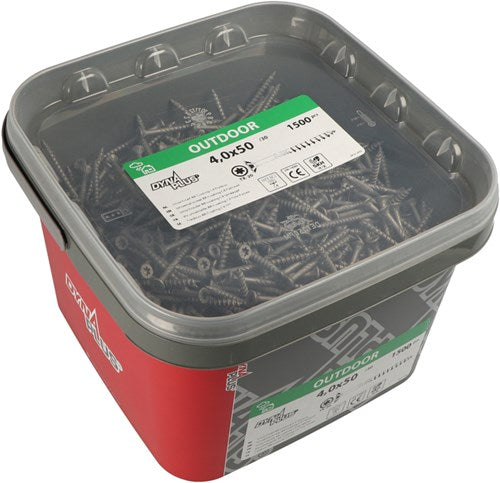 Afbeelding laden in galerijviewer, Dynaplus unischroef spaanplaatschroef ar-coating platkop deeldraad torx tx20 4.0x40 24 | 2000 stuks - 0289.14.25601
