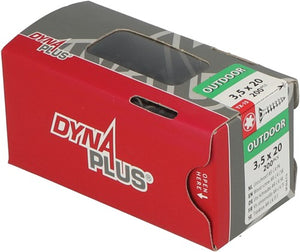 Dynaplus unischroef spaanplaatschroef ar-coating platkop voldraad torx tx15 3.5x20 | 200 stuks - 0281.08.17001