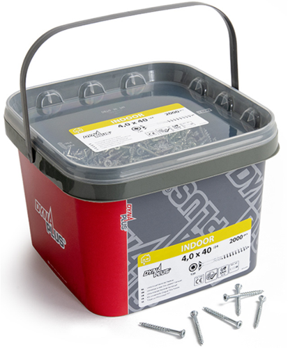 Afbeelding laden in galerijviewer, Dynaplus unischroef spaanplaatschroef verzinkt platkop deeldraad torx tx20 4.0x40 24 | 2000 stuks - 0289.11.25602
