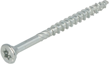 Dynaplus unischroef spaanplaatschroef verzinkt platkop deeldraad torx tx25 4.5x60 35 | 200 stuks - 0281.01.34001