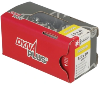 Chargez l'image dans la visionneuse de la galerie, Dynaplus unischroef spaanplaatschroef vz (verzinkt) pk (platkop) torx tx15 3.5x20 | 200 stuks - 0281.01.17001
