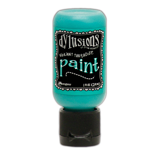 Ranger ink ranger • dylusions paint flip cap bottle vibrant turquoise 29ml