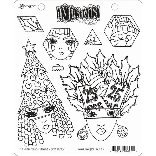 Ranger ink ranger • dylusions stamp collection hats off to christmas