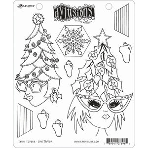 Ranger ink ranger • dylusions stamp collection tree topper
