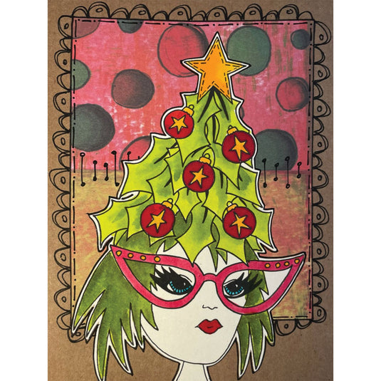 Ranger ink ranger • dylusions stamp collection tree topper