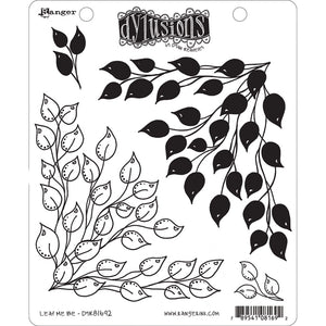 Ranger ink ranger • dylusions cling stamps leaf me be