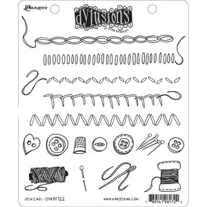 Ranger ink ranger • dylusions cling stamps sew easy