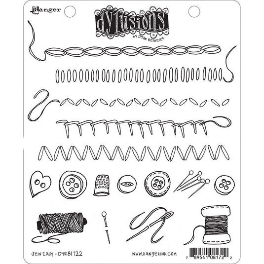 Ranger ink ranger • dylusions cling stamps sew easy