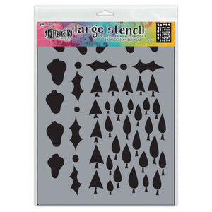 Ranger ink ranger • dylusions stencil tree border