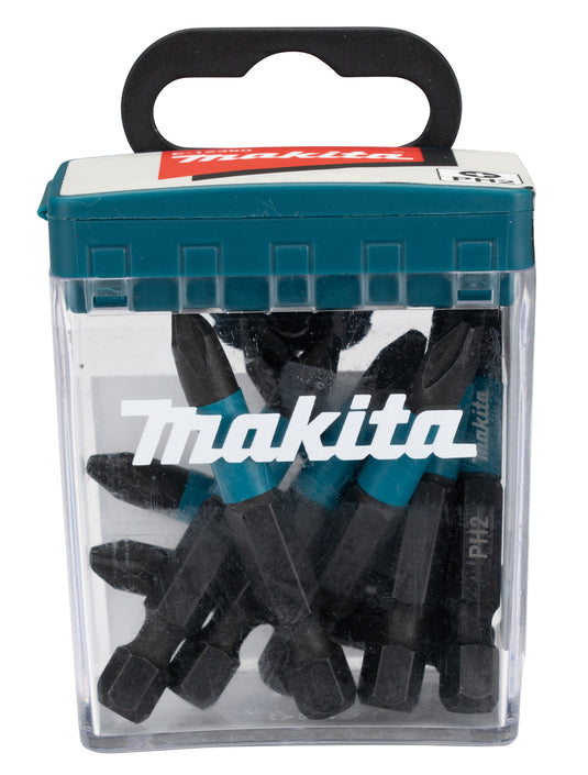 Imp makita accessoires e-12407 slagschroefbit | ph2x50mm | x act black | 10 stuks - e-12407