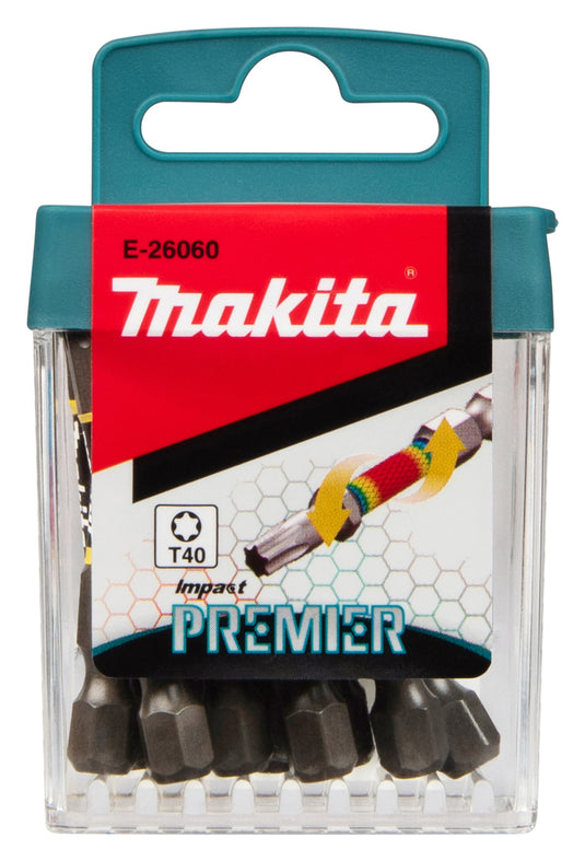 Imp makita accessoires slagschroefbits t40x50mm | act premier | 10 stuks - e-26060