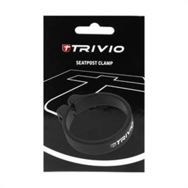 Load image into Gallery viewer, Trivio - zadelpenstopper aluminium zwart 27.2mm
