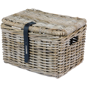 Basil b.v. fietsmand basil dax l met deksel 36 x 48 x 30 cm - grijs