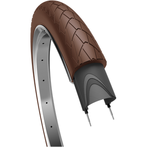 Edge buitenband mambo 28 x 2.00 50-622 mm - donkerbruin met reflectie