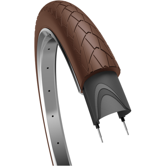 Edge buitenband mambo 28 x 2.00 50-622 mm - donkerbruin met reflectie