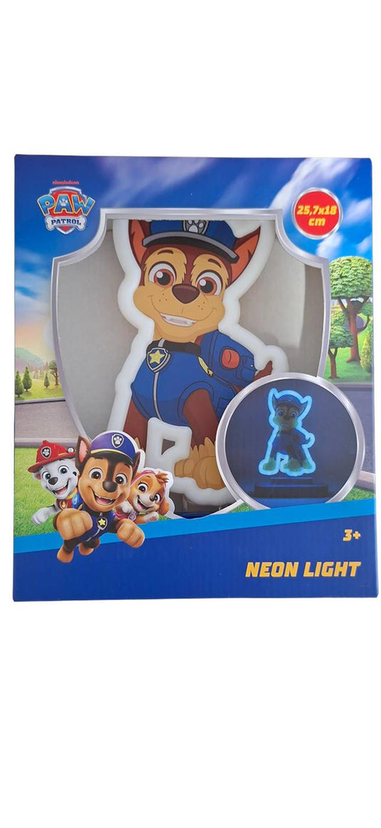 Paw patrol neon tafellamp 25x22cm