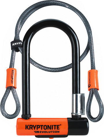 Kryptonite evolution mini 7 u-lock with kryptoflex® cable