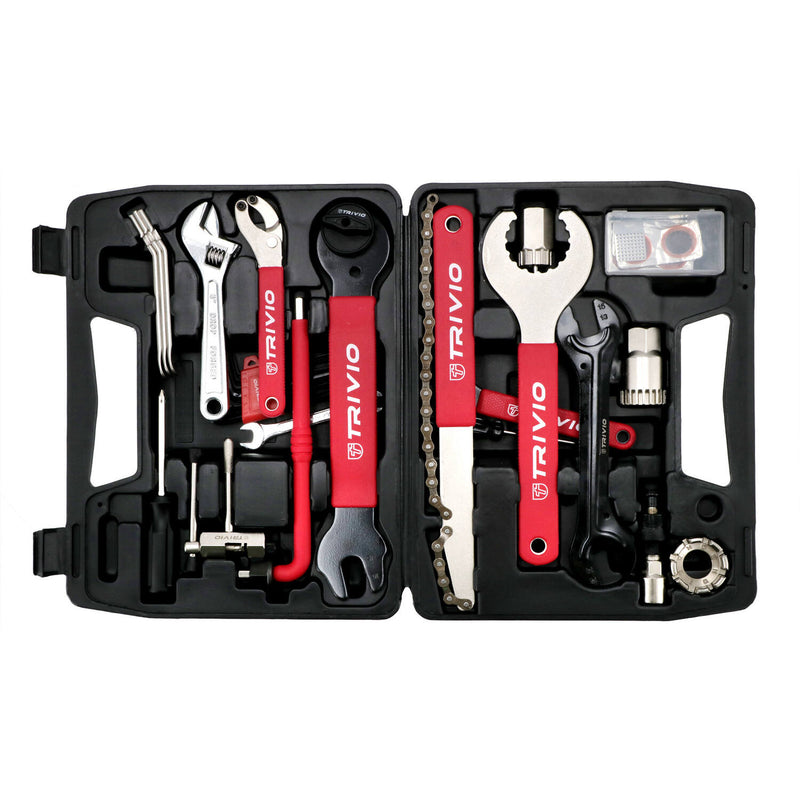 Load image into Gallery viewer, Trivio - fietsgereedschap starter gereedschapskoffer toolbox 18 delig
