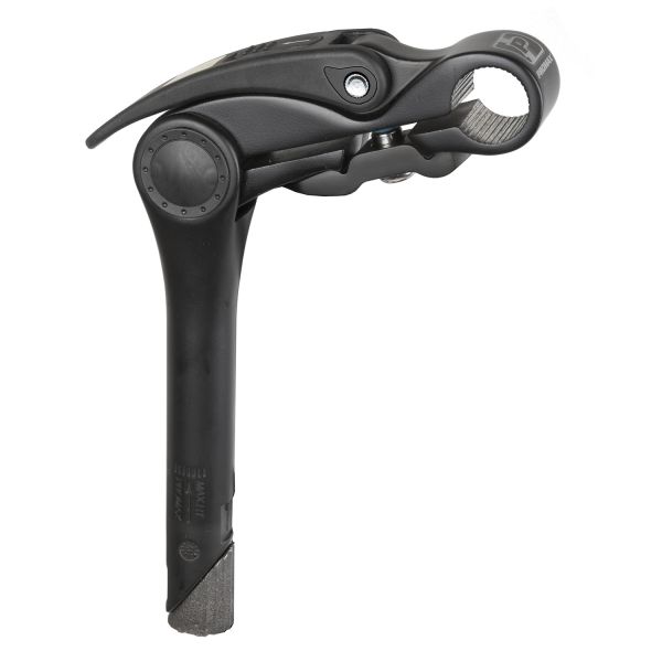 Load image into Gallery viewer, Pro Stuurpen 25.4mm handmatig verstelbaar zwart 180mm op kaart
