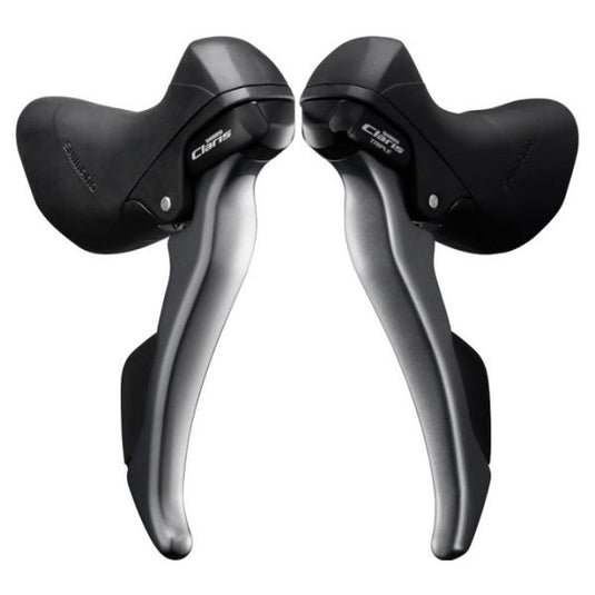 Shimano versteller- remhendelset 3 x 8 speed claris st-r2000 - grijs zwart