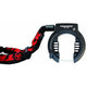 Trelock ringslot set RS 430 inclusief ZR 355 insteekketting (100 cm) - zwart rood