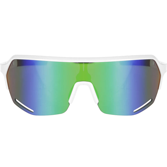 Trivio - fietsbril hyperion wit revo groen met extra transparante lens