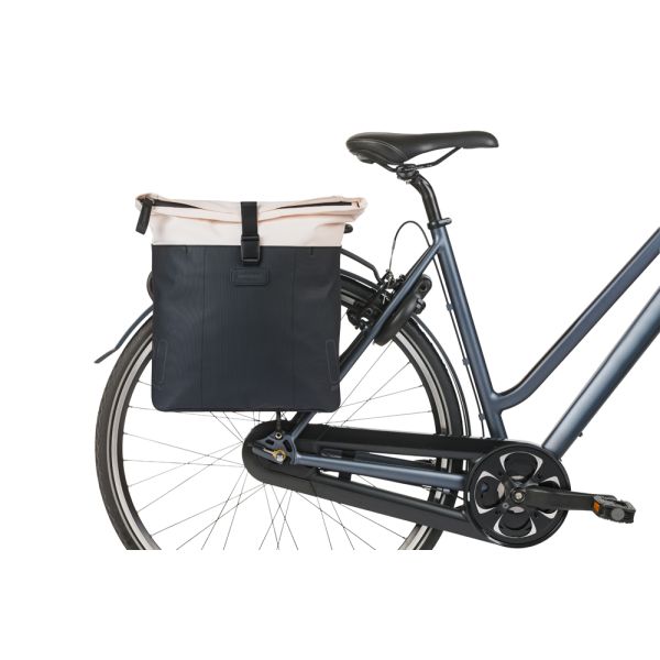 Load image into Gallery viewer, Basil b.v. tas basil vive dubbel wit zwart | 35l
