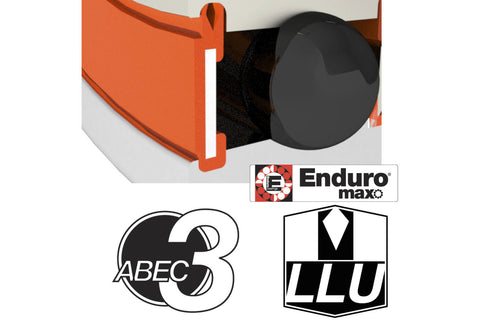 Enduro - lager 6901 llu 12x24x6 abec 3 max zwart oxide