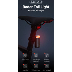 Cycplus achterlicht l7 radar
