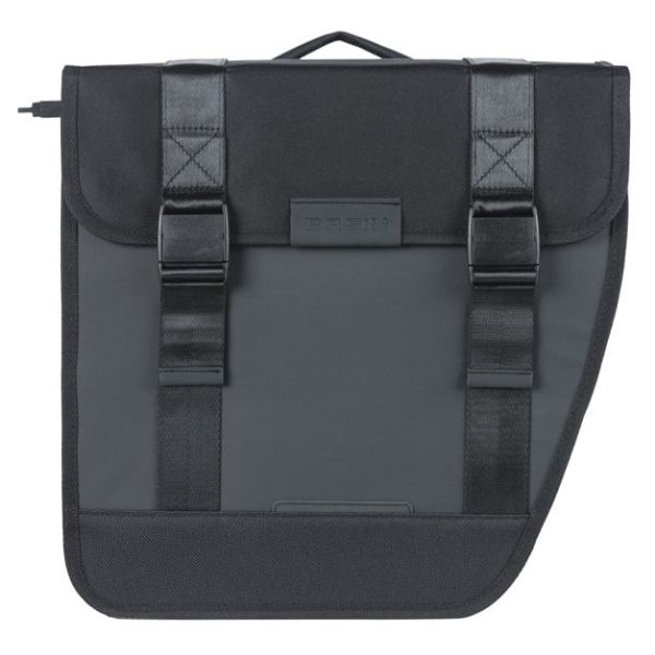 Afbeelding laden in galerijviewer, Basil dubbele fietstas tour waterproof mik 28 liter 14 x 29 x 30 cm (2x) - zwart
