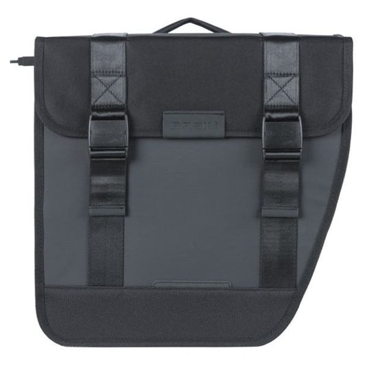 Basil dubbele fietstas tour waterproof mik 28 liter 14 x 29 x 30 cm (2x) - zwart