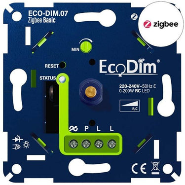 Enzo eco led dimmer 0-200w ecodim basic fase afsnijding - 4355423