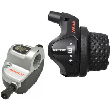 Draaiversteller 3 speed Shimano Nexus SL-3S41E met kabels en clickbox - zwart (werkplaatsverpakking)