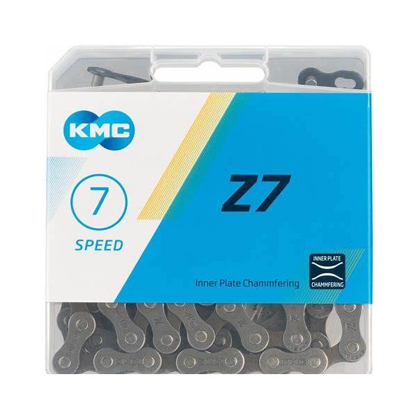 Afbeelding laden in galerijviewer, KMC Fietsketting Z7 - 6 7 speed - Grijs - 114 schakels
