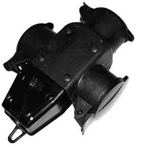 Enzo edm drieweg hangkoppeling rubber ip44 - 6871977