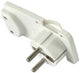 Enzo edm randaarde stekker haaks plat wit - 6141350
