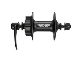 Voornaaf Shimano FH-M475 - 36 gaats - 6 bouts met remschijfbevestiging - zwart