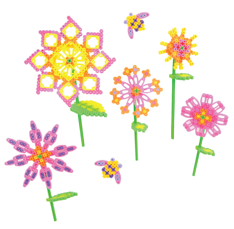 Load image into Gallery viewer, Perler • blooming flowers fused bead kit
