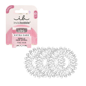 Invisibobble extra care gentle crystal clear 3 stuks
