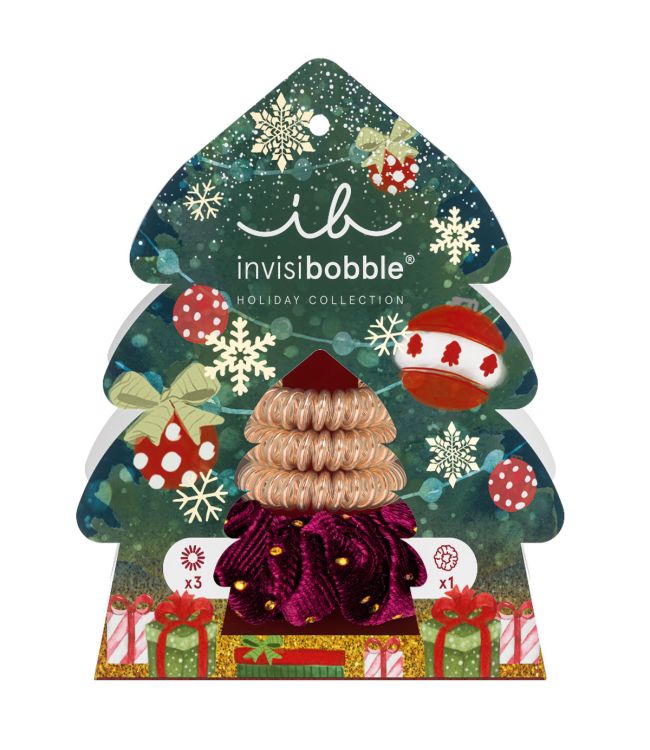 Load image into Gallery viewer, Invisibobble good things come in trees 3x original + 1x sprunchie
