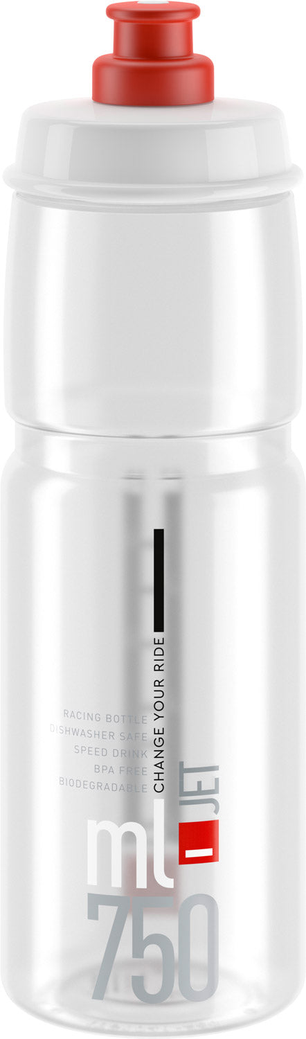 Load image into Gallery viewer, Elite jet drinking bottle 750ml | transparent-red
