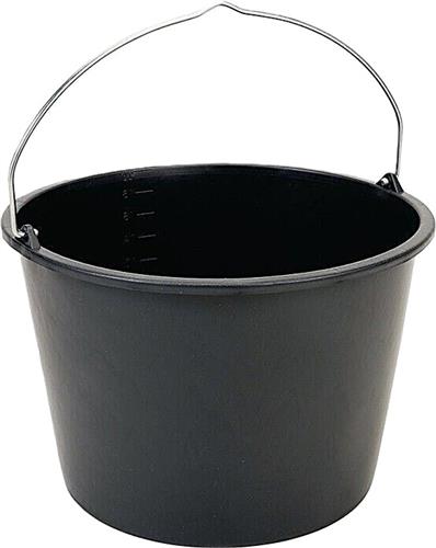 Berdal bouwemmer 20ltr zwart gripline-d