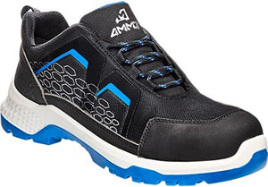 Emma safety footwear emma werkschoen crossforce fly d laag s3 | zwart blauw | maat 46 - 8715316153877