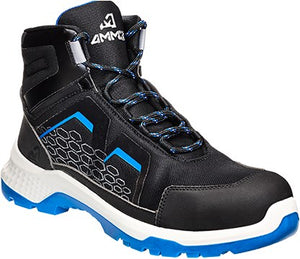 Emma safety footwear emma werkschoen crossforce fly xd hoog s3 | zwart blauw | maat 45 - 8715316154317
